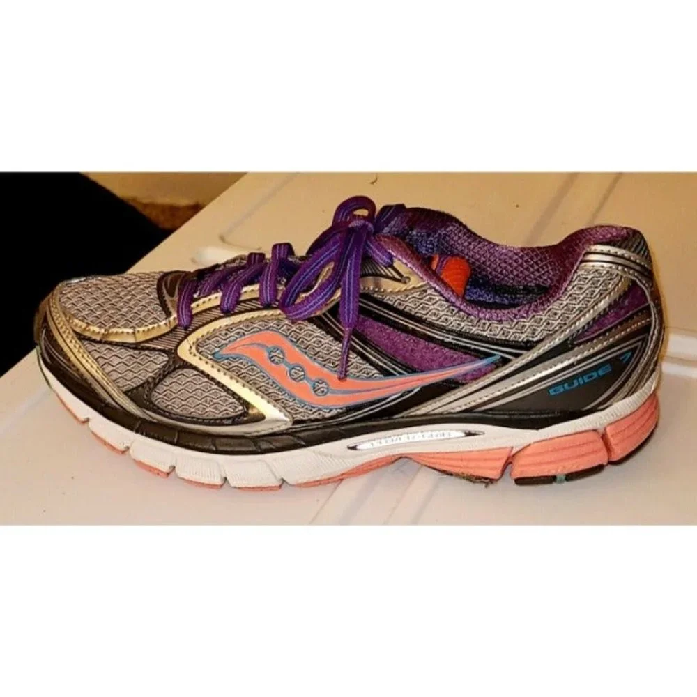 Saucony Womens Guide 7 Running Shoes 10227-1 Low Top Sneakers Mesh 9.5